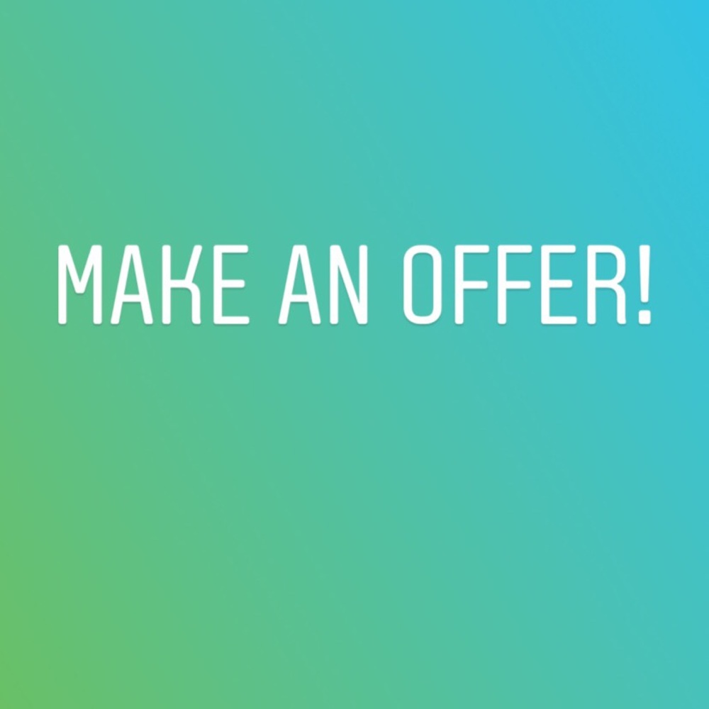 Feel free to make an offer on anything.